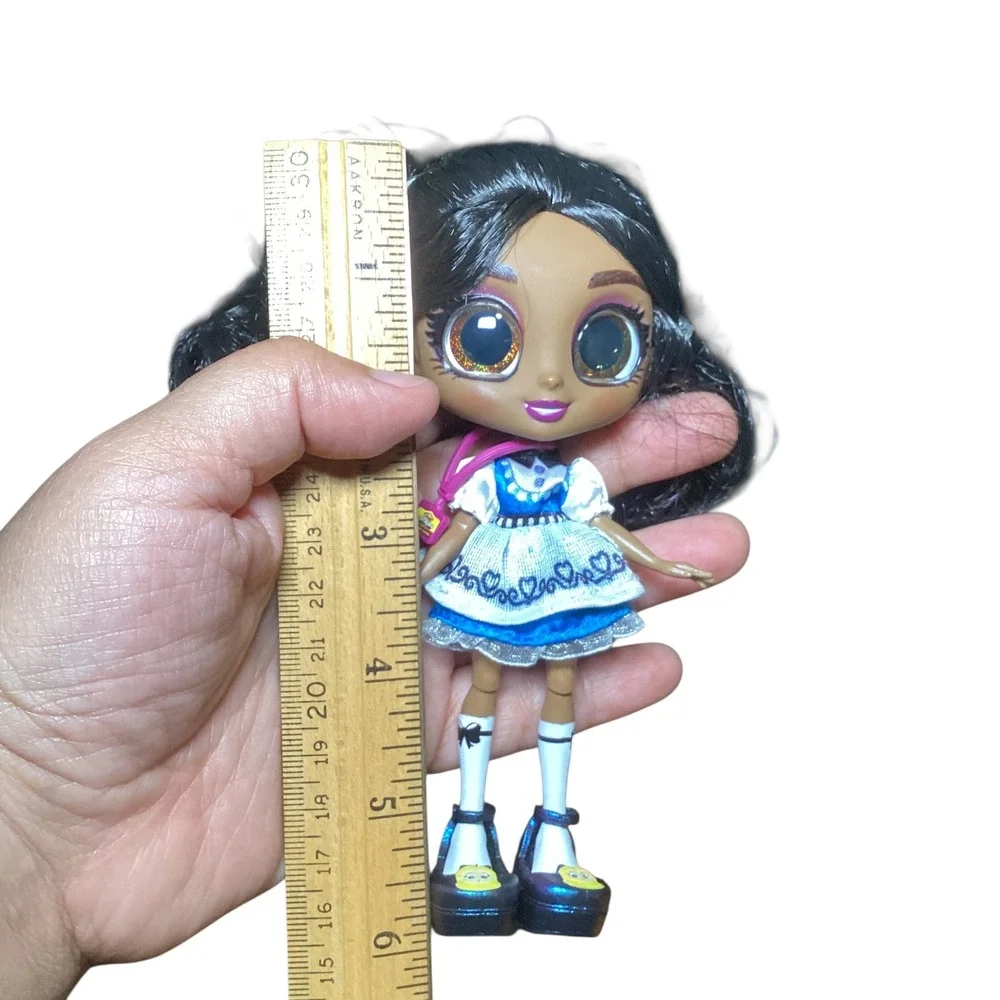 Hairdorables Hairmazing Noah Fashion Doll Blue Heart Dress Pink Highlights 6 in